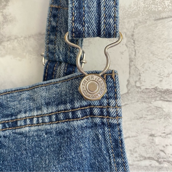 Silver Jeans Co. Denim Shortalls Size Small/Medium - Picture 8 of 16